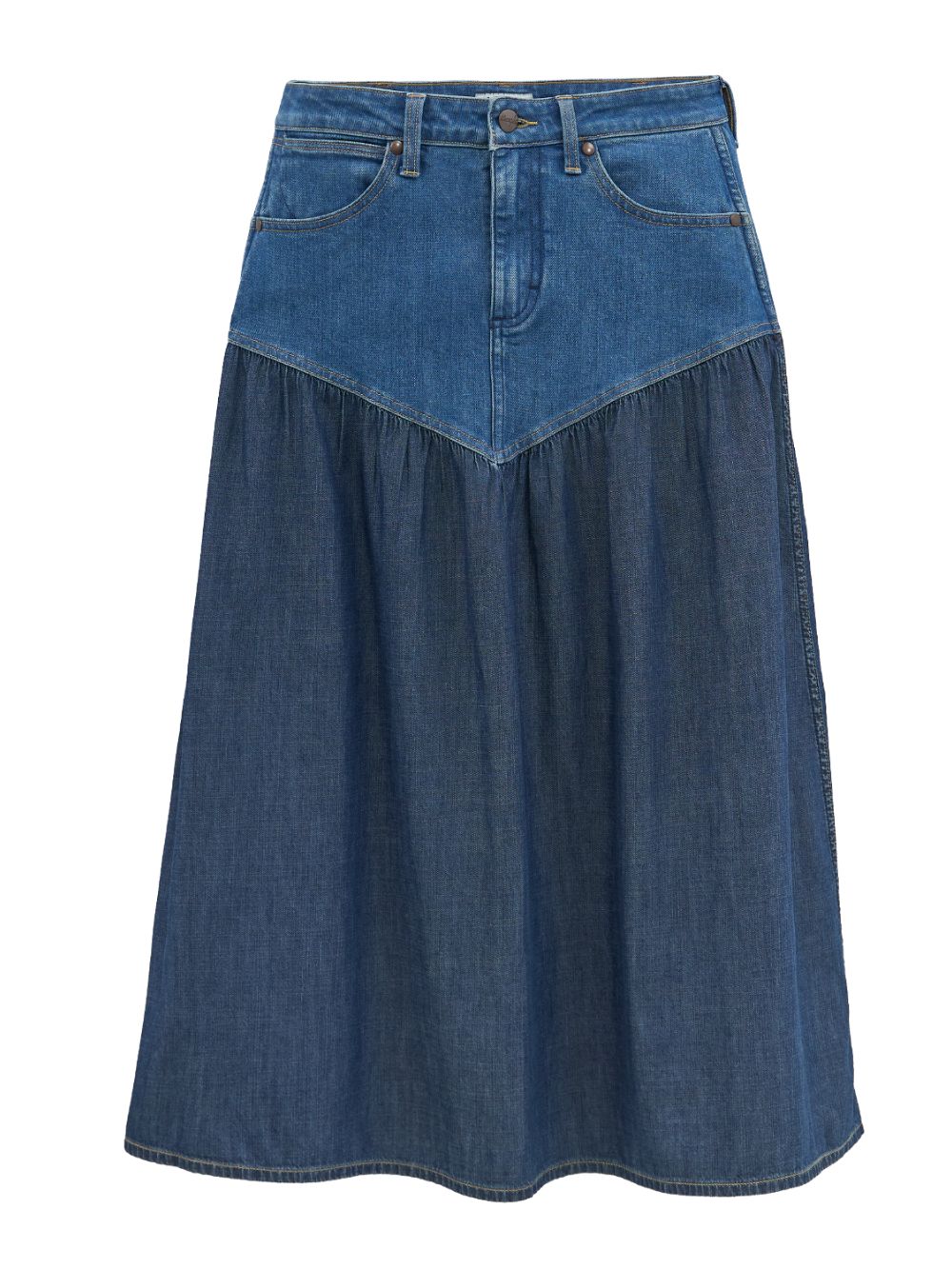 Gonna basque waist WRANGLER Donna - Blue