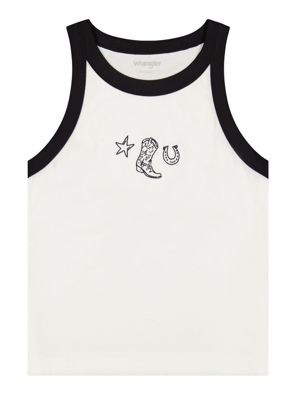 Canotta ringer WRANGLER Donna - Bianco