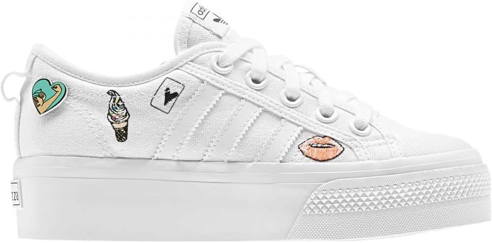 Sneakers Platform ADIDAS Bambino NIZZA PLATFORM J Bianco