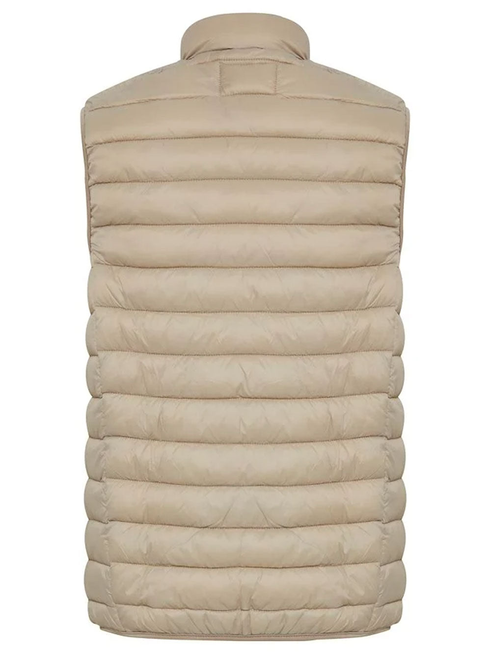 Blend gilet beige con zip da uomo