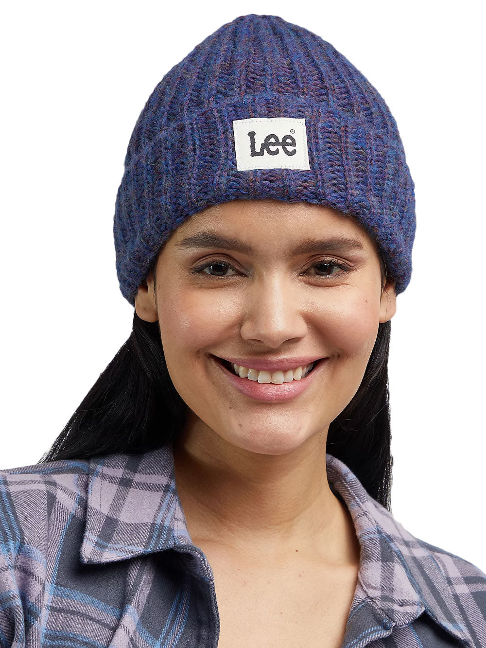 Cappello Donna in misto lana viola mirtillo, Lee