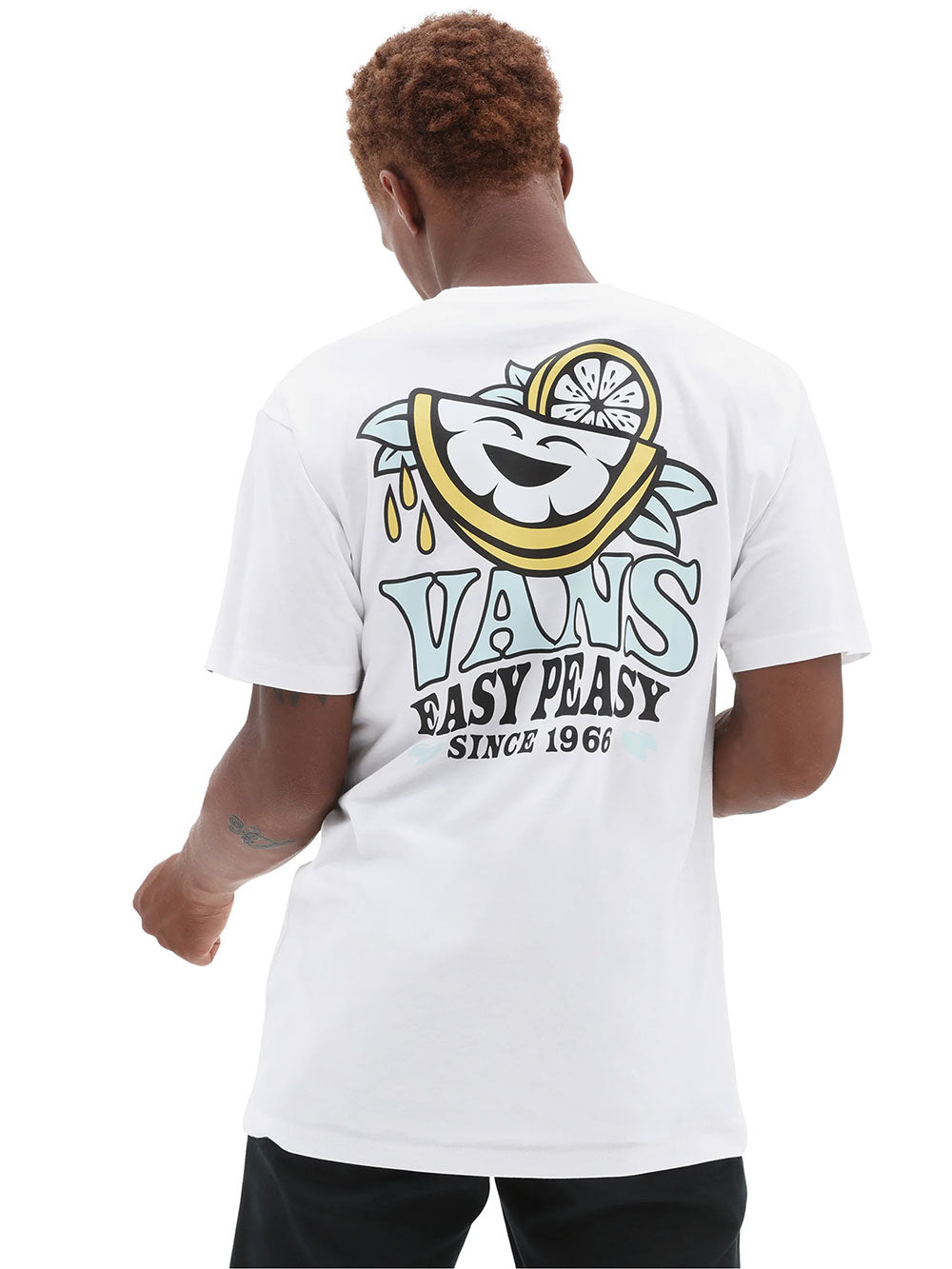 T-shirt VANS Uomo EASY PEASY SS TEE Bianco