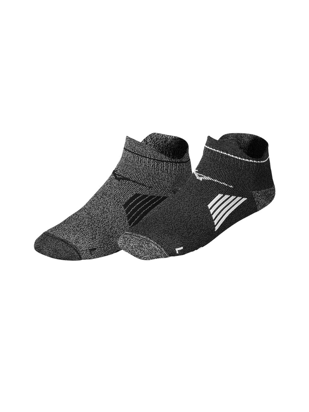 Calzini running unisex grigi e neri