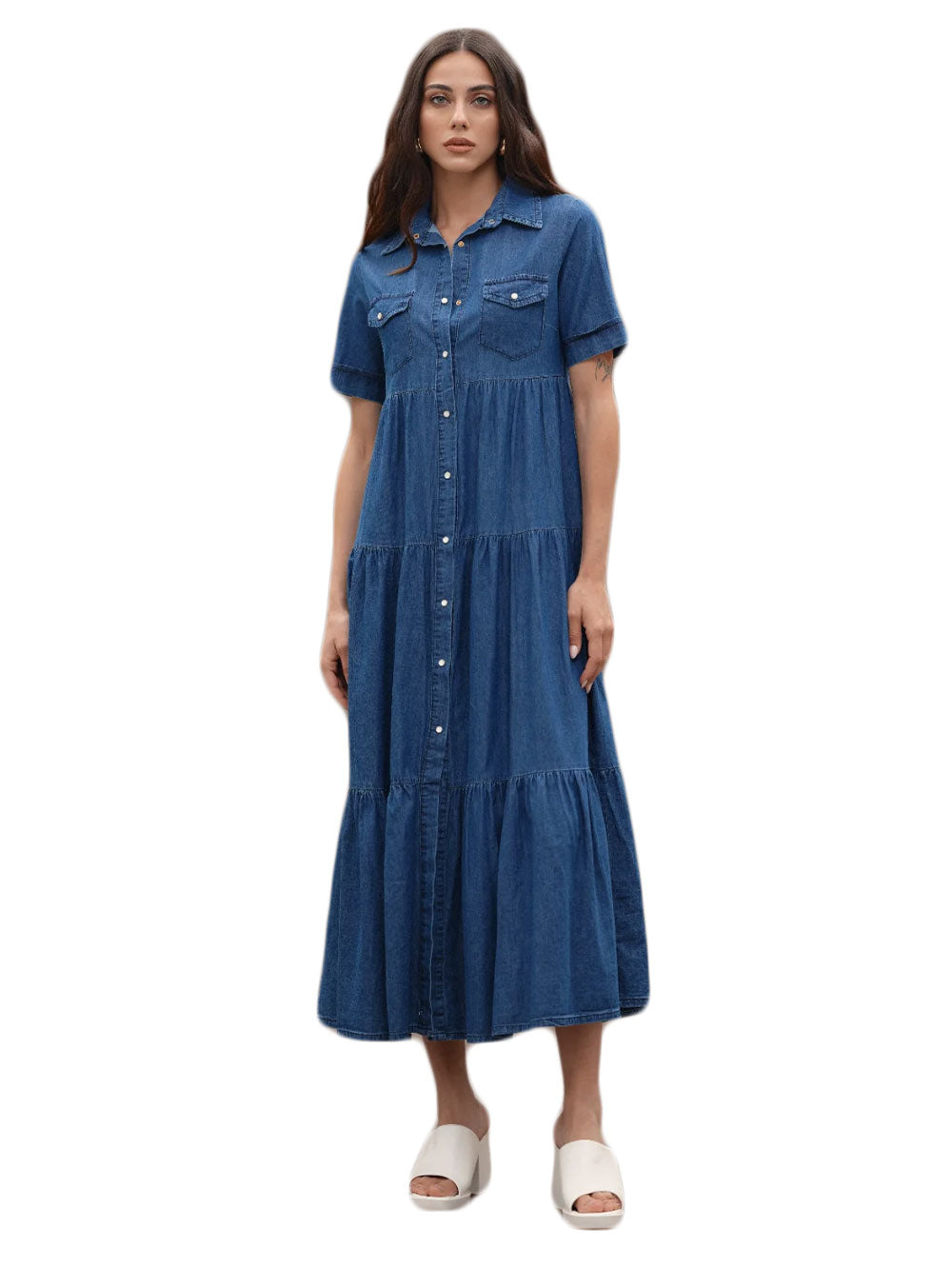 Abito WHITE WISE Donna WW28443 Multicolore