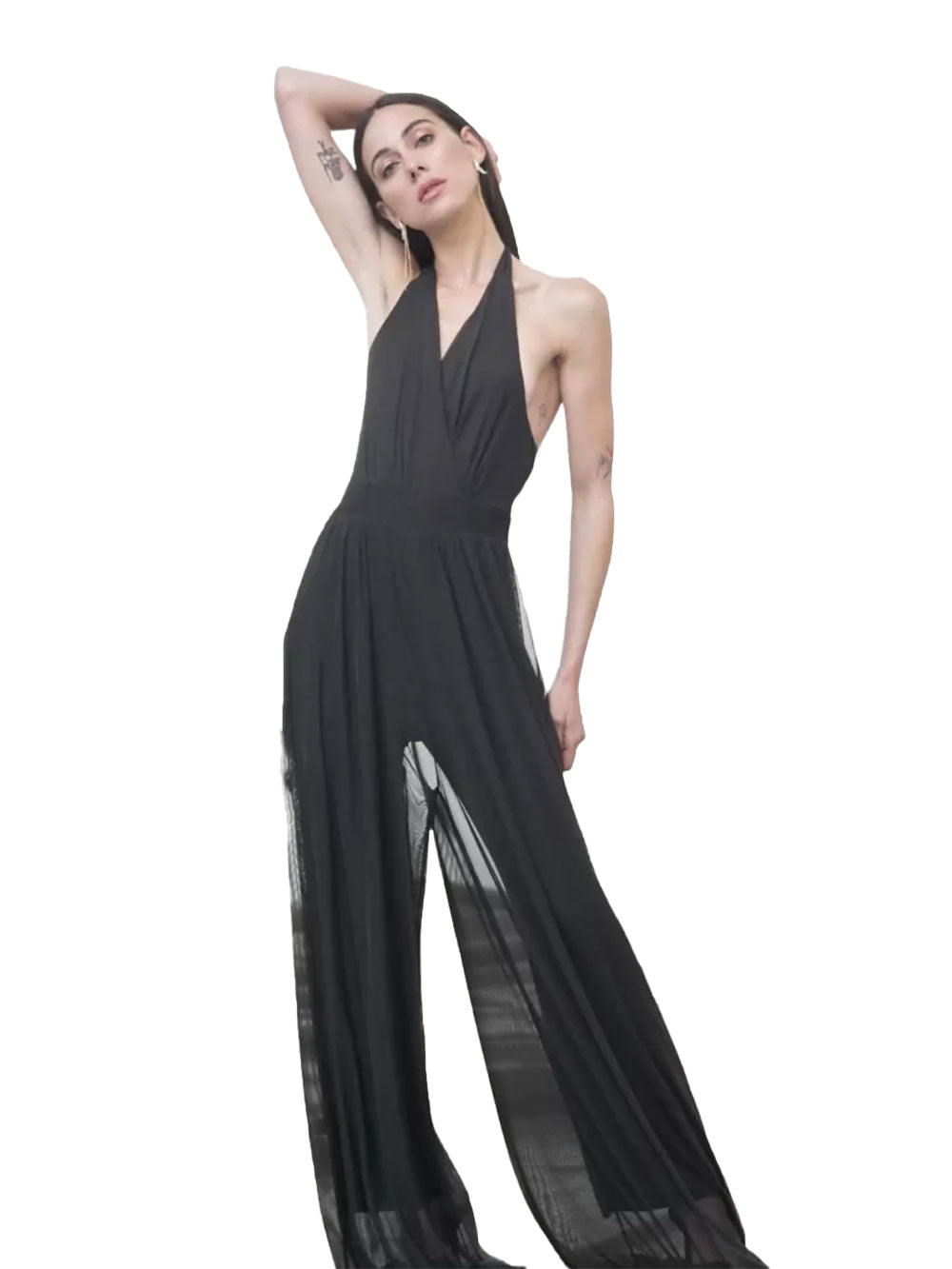 Jumpsuit WHITE WISE Donna WW28703 Nero